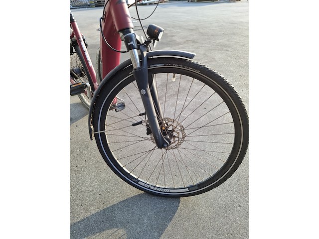 Elektrische fiets, victoria, rood - afbeelding 9 van  15