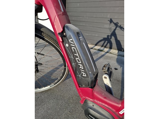 Elektrische fiets, victoria, rood - afbeelding 10 van  16