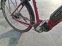 Elektrische fiets, victoria, rood - afbeelding 5 van  16