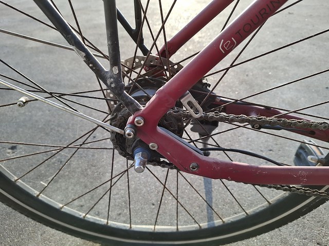 Elektrische fiets, victoria, rood - afbeelding 7 van  16