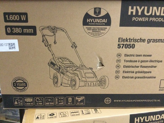 Elektrische grasmaaier, hyundai, 57050 - afbeelding 2 van  3