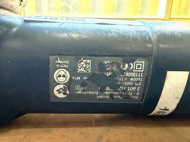 Elektrische haakse slijper, bosch professional, gws 10-125, donkerblauw/zwart, m14 | met lamellenschijf - afbeelding 2 van  5