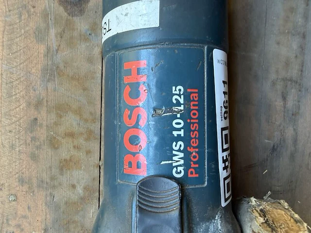 Elektrische haakse slijper, bosch professional, gws 10-125, donkerblauw/zwart, m14 | met lamellenschijf - afbeelding 4 van  5