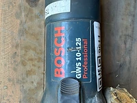 Elektrische haakse slijper, bosch professional, gws 10-125, donkerblauw/zwart, m14 | met lamellenschijf - afbeelding 4 van  5