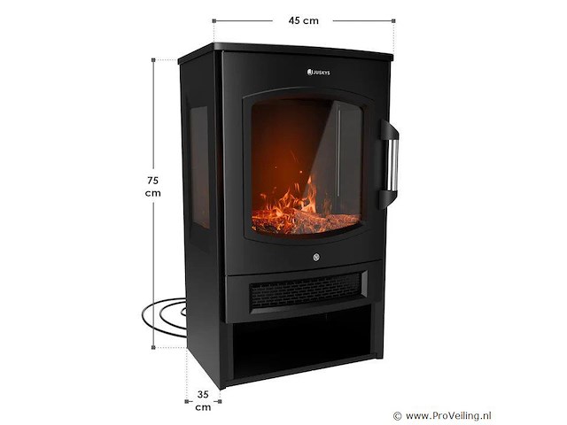 Elektrische haard 1800 w incl. vlameffect - afbeelding 7 van  7