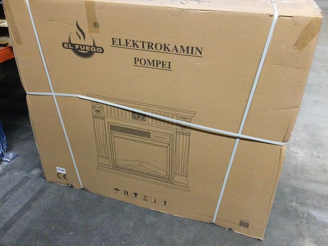Elektrische haard, el fuego, pompei - afbeelding 1 van  3