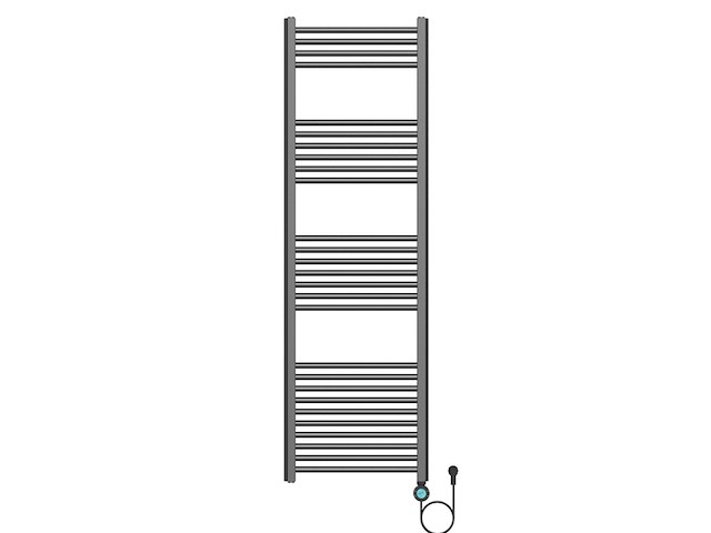 Elektrische handdoekdroger 160x50 cm, belrad, begm1600500, gunmetal - afbeelding 1 van  4