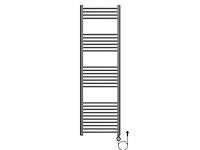 Elektrische handdoekdroger 160x50 cm, belrad, begm1600500, gunmetal - afbeelding 1 van  4