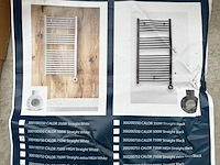 Elektrische handdoekradiator 750w, masterwatt, 300100750 calor 750w straight white - afbeelding 5 van  6