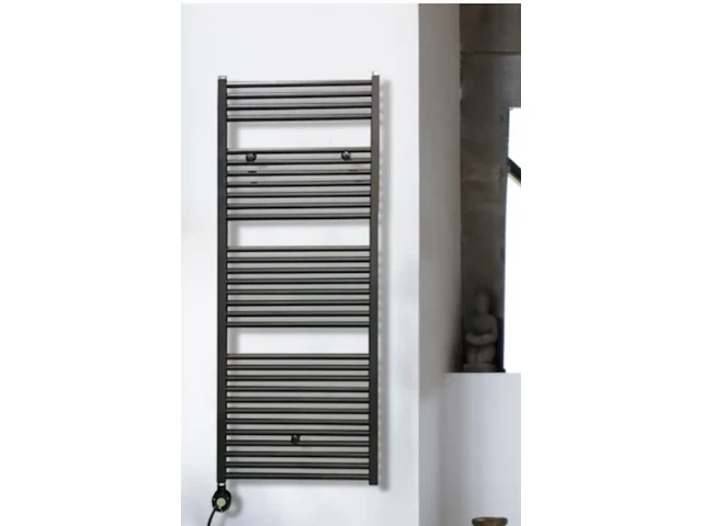 Elektrische handdoekradiator instamat, robina, zwart - afbeelding 1 van  4