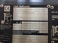 Elektrische heftruck, heli, cpd15cj2, 2013, incl. acculader - afbeelding 3 van  23