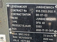 Elektrische heftruck, jungheinrich, dfg 40, 2003 - afbeelding 16 van  42