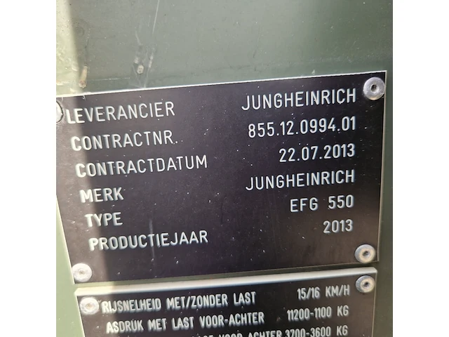 Elektrische heftruck, jungheinrich, efg 550, 2013 - afbeelding 8 van  33