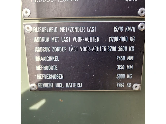 Elektrische heftruck, jungheinrich, efg 550, 2013 - afbeelding 9 van  33