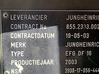 Elektrische heftruck, jungheinrich, efg-df16, 2003 - afbeelding 26 van  33