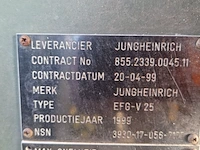 Elektrische heftruck, jungheinrich, efg-v 25, 1999 - afbeelding 23 van  23
