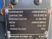 Elektrische heftruck, jungheinrich, efg213, 2013 - afbeelding 21 van  39