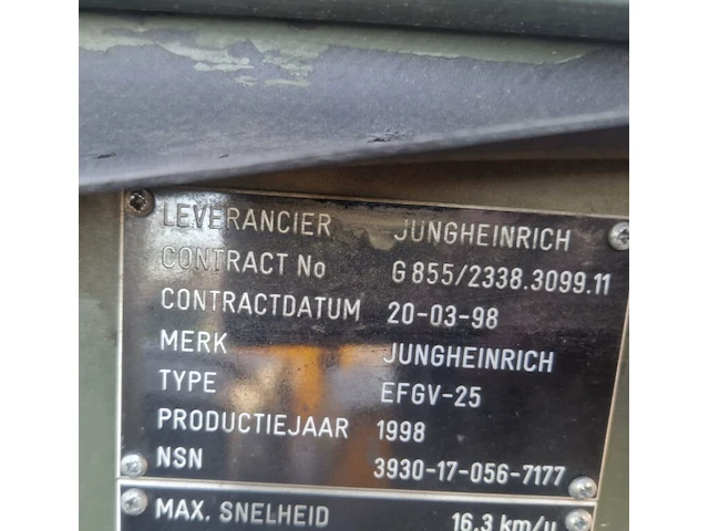 Elektrische heftruck, jungheinrich, efgv-25, 1998 - afbeelding 18 van  34