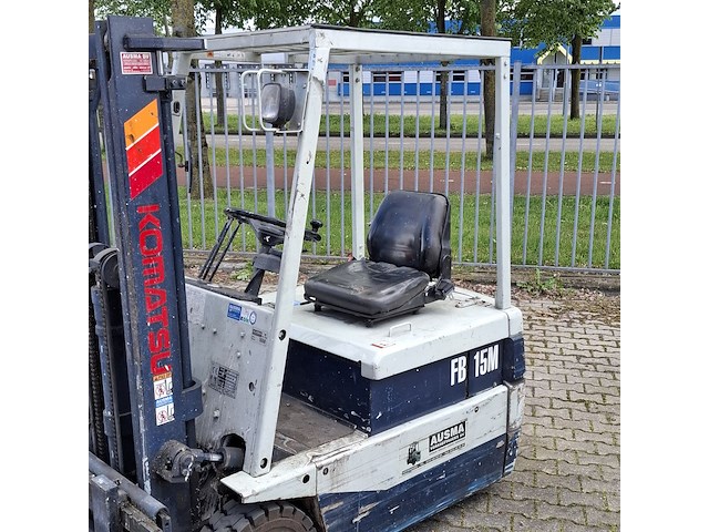 Elektrische heftruck, komatsu, fb15m2, grijs/blauw, 1992 - afbeelding 39 van  39
