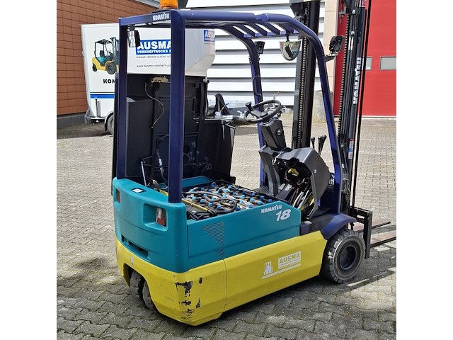 Elektrische heftruck, komatsu, fb18m-2r, geel/groen/blauw, 2003 - afbeelding 11 van  38