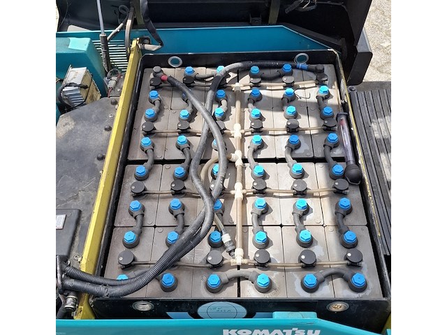 Elektrische heftruck, komatsu, fb18m-2r, geel/groen/blauw, 2003 - afbeelding 13 van  38