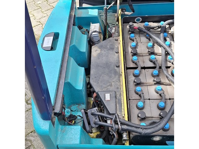 Elektrische heftruck, komatsu, fb18m-2r, geel/groen/blauw, 2003 - afbeelding 14 van  38