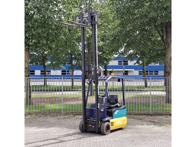 Elektrische heftruck, komatsu, fb18m-2r, geel/groen/blauw, 2003 - afbeelding 20 van  38
