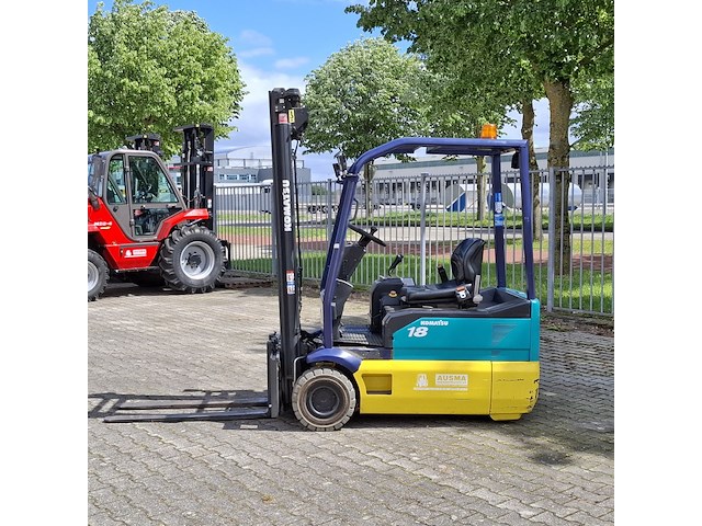 Elektrische heftruck, komatsu, fb18m-2r, geel/groen/blauw, 2003 - afbeelding 12 van  38