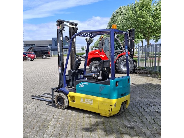 Elektrische heftruck, komatsu, fb18m-2r, geel/groen/blauw, 2003 - afbeelding 23 van  38