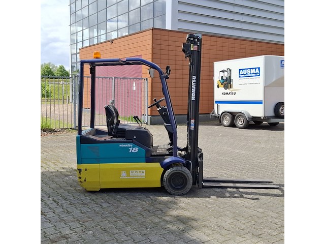 Elektrische heftruck, komatsu, fb18m-2r, geel/groen/blauw, 2003 - afbeelding 35 van  38