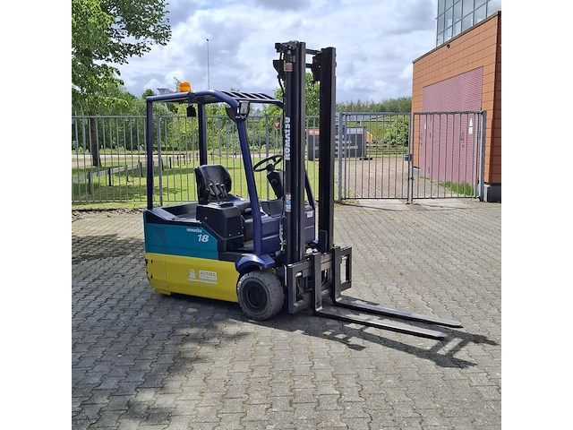 Elektrische heftruck, komatsu, fb18m-2r, geel/groen/blauw, 2003 - afbeelding 36 van  38