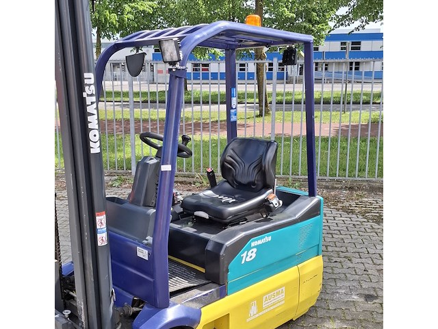 Elektrische heftruck, komatsu, fb18m-2r, geel/groen/blauw, 2003 - afbeelding 38 van  38
