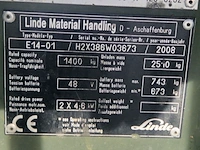 Elektrische heftruck, linde, e14-01, 2008 - afbeelding 5 van  35