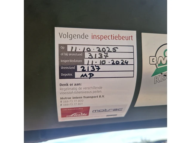 Elektrische heftruck, linde, e14-01, 2008 - afbeelding 13 van  35