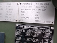 Elektrische heftruck, linde, e14, 2008 - afbeelding 14 van  29