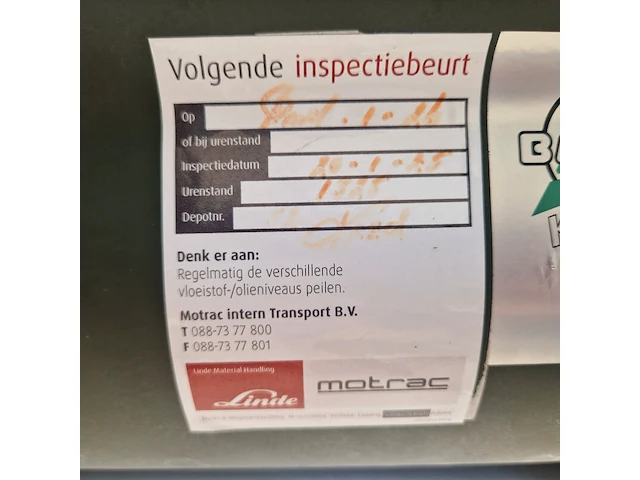 Elektrische heftruck, linde, e14, 2008 - afbeelding 9 van  24