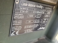 Elektrische heftruck, linde, e14, 2008 - afbeelding 14 van  24