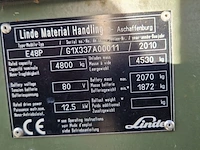 Elektrische heftruck, linde, e48p, 2010 - afbeelding 6 van  37