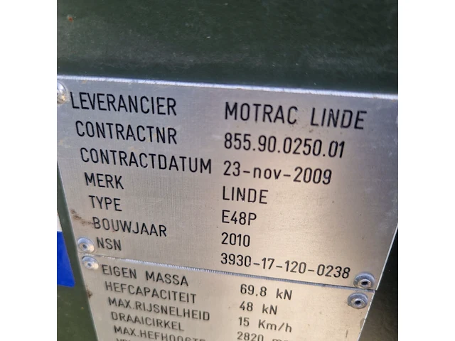 Elektrische heftruck, linde, e48p, 2010 - afbeelding 5 van  34