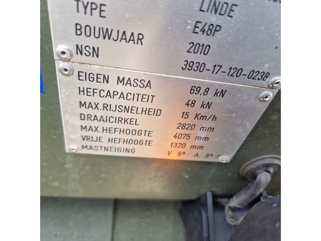 Elektrische heftruck, linde, e48p, 2010 - afbeelding 14 van  40