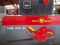 Elektrische heggenschaar met kantentrimmer wolf garten, hs45e | lycos e/280t - afbeelding 4 van  7