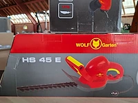 Elektrische heggenschaar met kantentrimmer wolf garten, hs45e | lycos e/280t - afbeelding 3 van  8