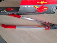 Elektrische heggenschaar met kantentrimmer wolf garten, hs45e | lycos e/280t - afbeelding 5 van  8