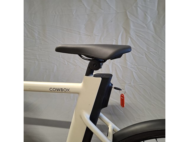 Elektrische herenfiets, cowboy, classic, wit - afbeelding 4 van  17