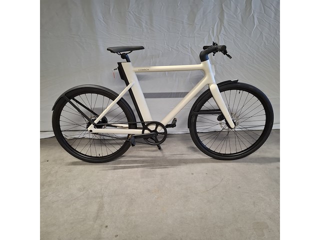 Elektrische herenfiets, cowboy, classic, wit - afbeelding 1 van  17