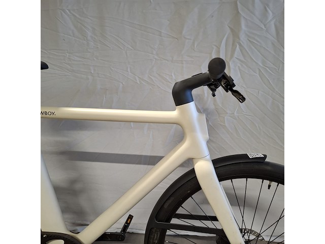 Elektrische herenfiets, cowboy, classic, wit - afbeelding 13 van  17
