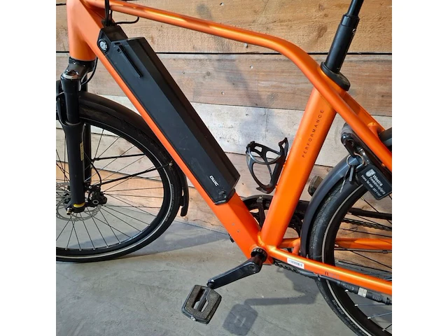 Elektrische herenfiets, qwic, rd11 performance, oranje - afbeelding 2 van  14