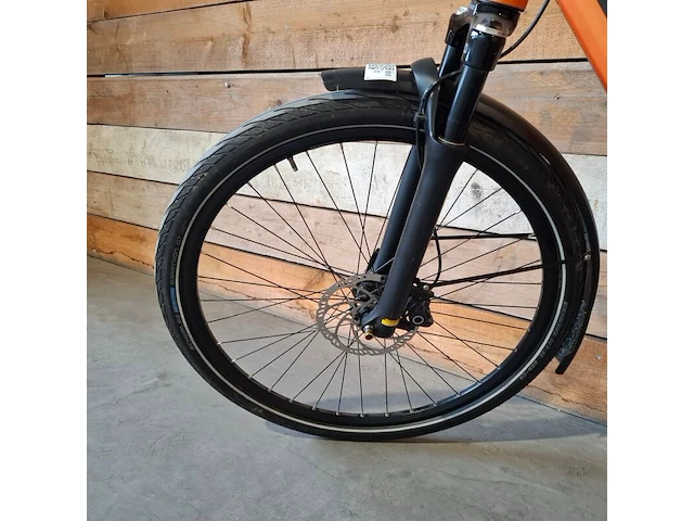 Elektrische herenfiets, qwic, rd11 performance, oranje - afbeelding 3 van  14