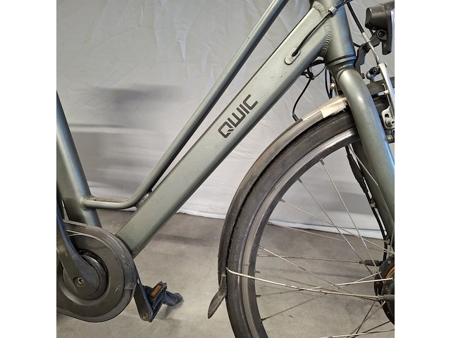Elektrische herenfiets, qwic, trend, grijs - afbeelding 22 van  23