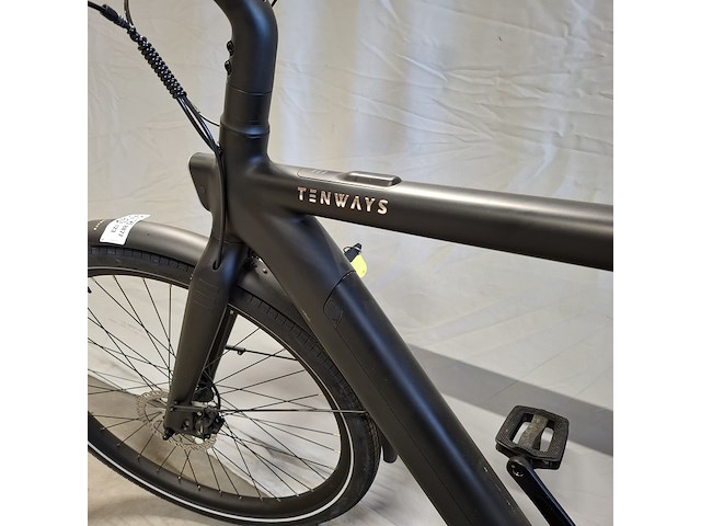Elektrische herenfiets, tenways, cgo009, zwart - afbeelding 10 van  24